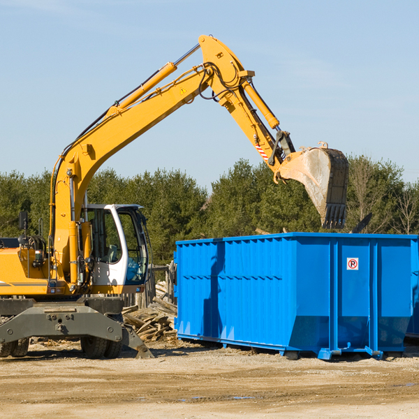 can i choose the location where the residential dumpster will be placed in Winneconne